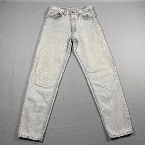 Vintage Levis 550‎ Jeans Mens 31x32 Gray Acid Wash Relaxed Tapered Made USA 90s